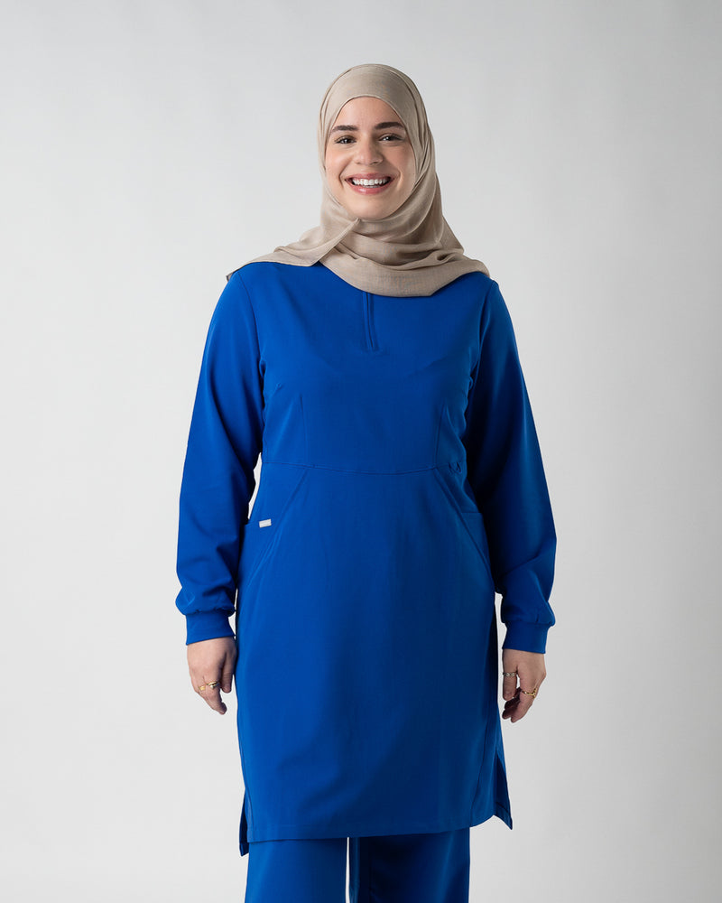 long sleeve scrub dress Jasmine Long Sleeved Scrub Dress - Modest Scrub Dress